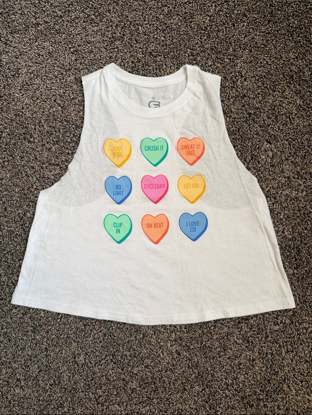 CycleBar Heart Tank Top - Size Medium